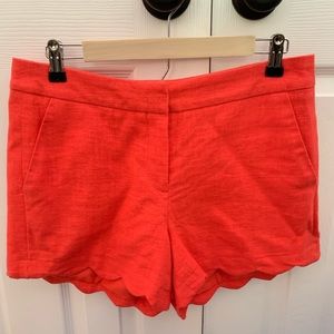 Boutique Linen Scalloped Shorts size 6